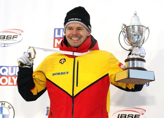 Anything but crazy: Christopher Grotheer, 2021 Skeleton World Champion Image:© International Bobsleigh and Skeleton Federation (IBSF)