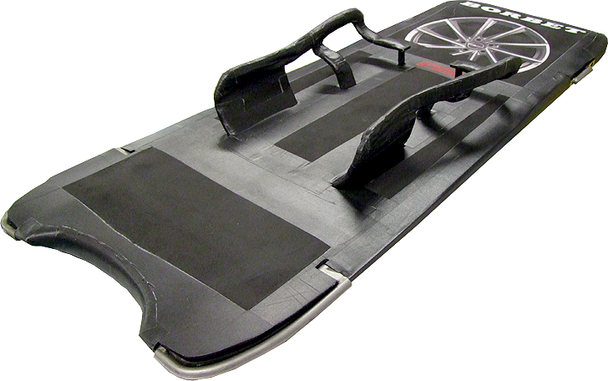 The skeleton sleds - in the case of this model, the designation is only apparent on closer inspection - are made of stainless and high-strength steel grades with a thickness of three to eight millimetres. They consist of a casing, a frame and two runners. Image: © Institute for Sports Equipment Research and Development (FES).