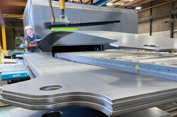 Depending on the customer's requirements, Deumu manufactures cut parts or complete welded assemblies, which the company can also machine and paint. © Kohler Maschinenbau GmbH