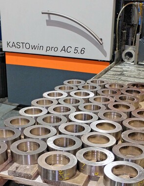 The Kastowin pro convinces by its high productivity. Depending on the saw band, cutting time savings of 50 percent and more are possible. © Kasto