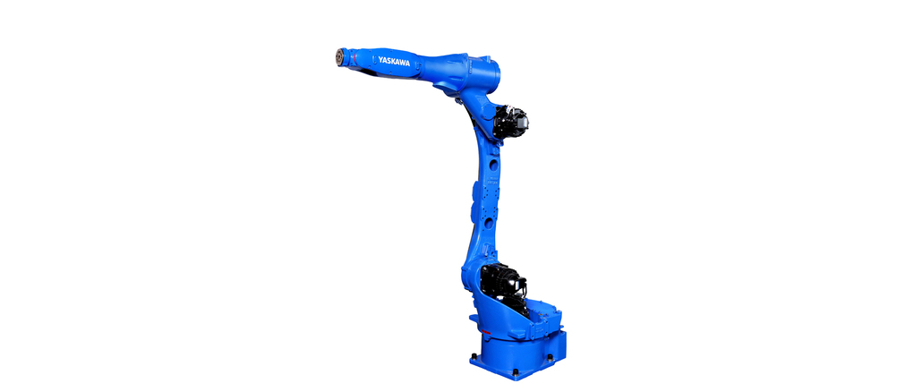 The universal and flexible 6-axle GP8L offers enormous manoeuvrability in a small space with a long reach of 1,636 mm. © Yaskawa