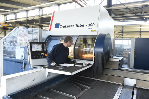 Tube laser processing is also part of the manufacturing spectrum of H. P. Kaysser. © H .P .Kaysser