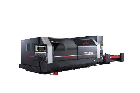 According to Amada, the LBC (locus beam control) technology allows it to work as productively with 4 kW as with a conventional 6-kW fiber laser, while improving cut quality - with lower energy requirements. © Amada