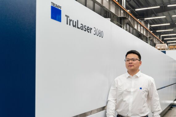 With the TruLaser 3080 fiber, users can process even more jobs in less time. © Trumpf