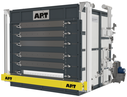 Der energieeffiziente elektrische Multi-Layer Furnace von AP&T ist in unterschiedlichen Ausführungen zum Presshärten von Stahl und Warmumformen von Aluminium erhältlich. © AP&T
