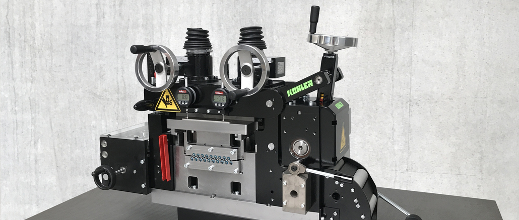 Kompakt-Präzisionsrichtmaschine CPL 120 für die Herstellung von Steckverbindern © Kohler