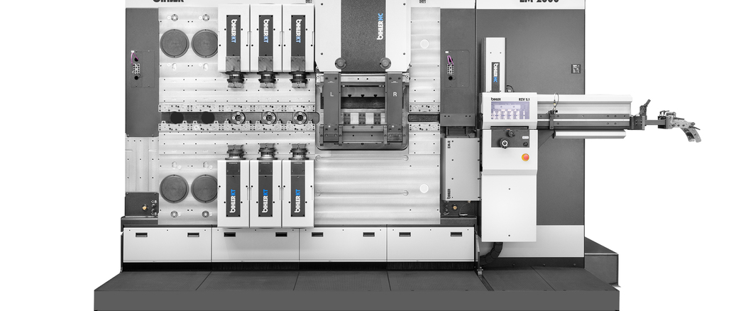 New Bihler LM 2000-KT linear machine for efficient production of stamped and bent parts from strip material in medium and high batch sizes. © Bihler