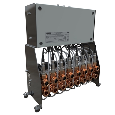 Hydac MPX5000 Multiplexer: Überwachung und Nachregelung der Kühlschmierstoffkonzentration an bis zu sieben Maschinen. © Zeller+Gmelin
