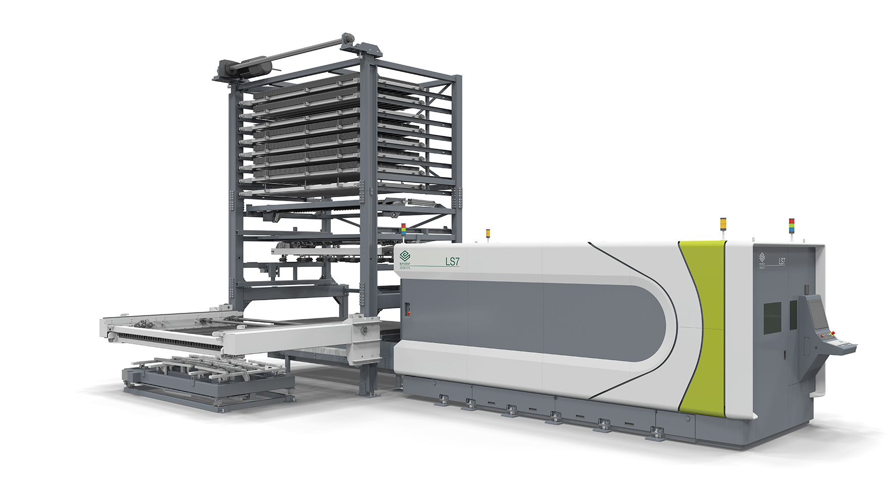 The automatic pallet changing system for the LS series is one of the fastest on the market, according to BLM. © BLM Group