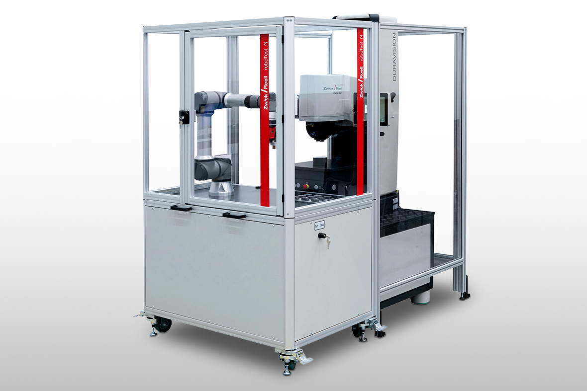 Testing system for fully automated hardness tests: RoboTest N with DuraVision © ZwickRoell
