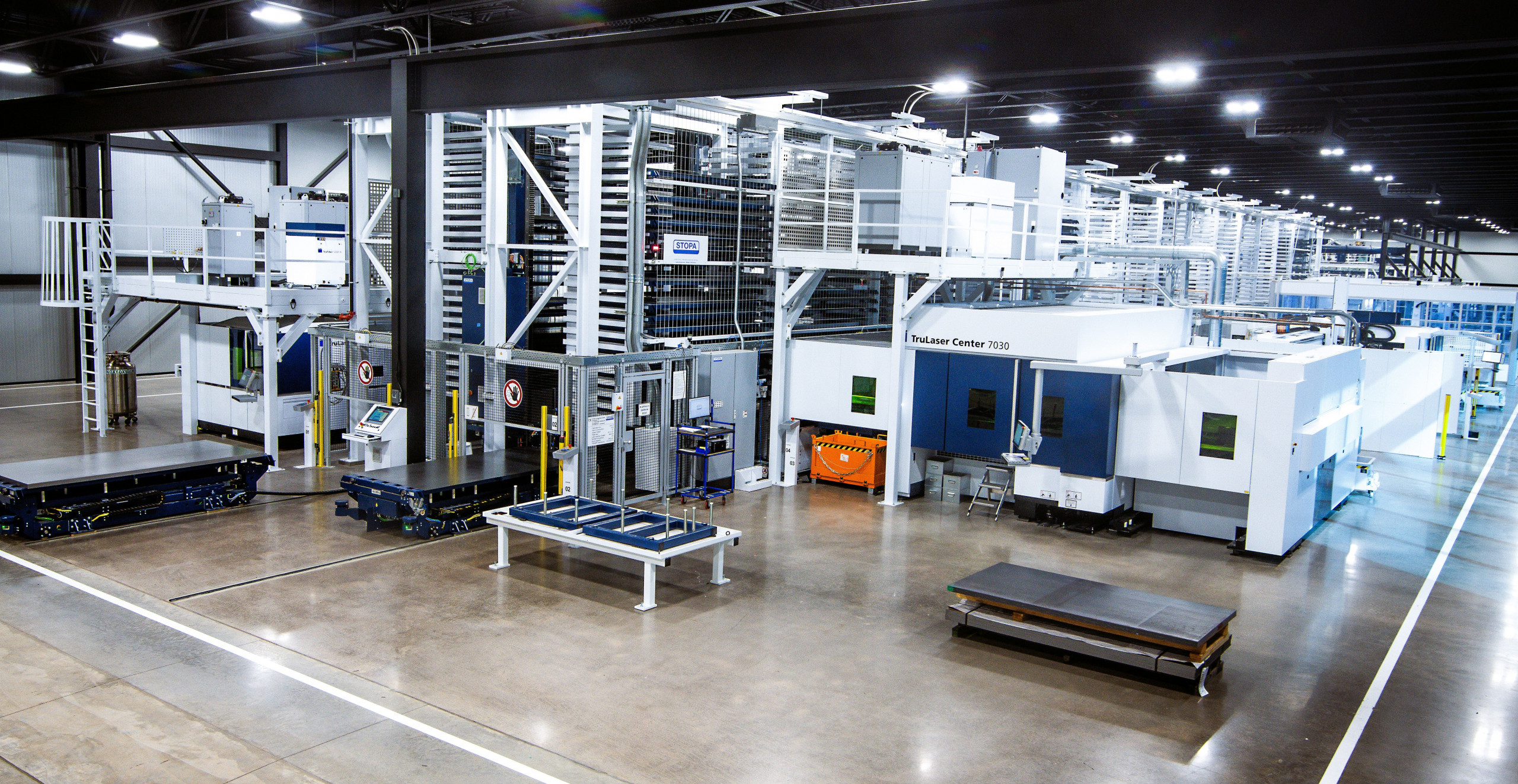 The Smart Factory is equipped with state-of-the-art sheet metal processing systems. © Trumpf