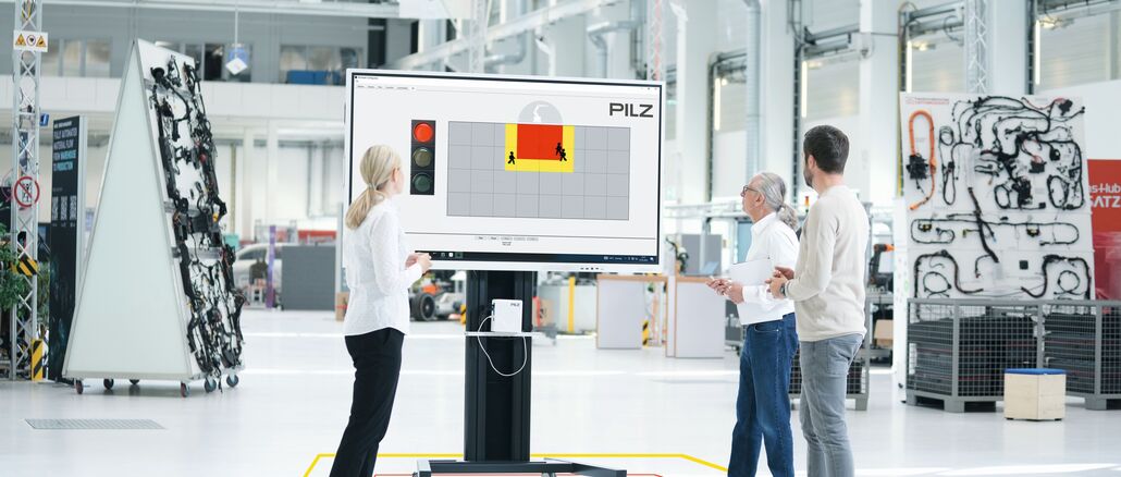 Das Automatisierungsunternehmen Pilz entwickelt am Stammsitz Ostfildern Technologien für die Sicherheit von Menschen und Maschinen. Dazu zählen auch Sensoren, die mit Hilfe Künstlicher Intelligenz Menschen und Gegenstände unterscheiden. © Pilz GmbH & Co. KG