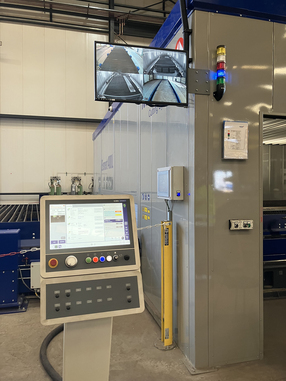 CNC mit Global Connect und Videoüberwachung © Messer Cutting Systems