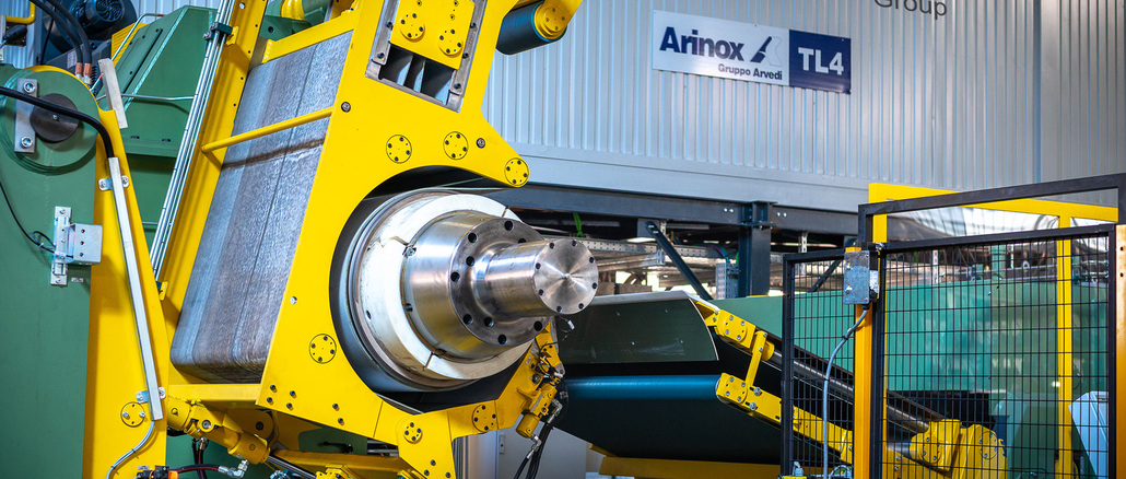 Arinox-1 Das Unplanheitsmesssystemystem dieser Art wurde bei Arinox installiert und hilft dabei, die Ebenheit innerhalb der von den Kunden des ligurischen Unternehmens geforderten sehr strengen Toleranzgrenzen zu gewährleisten. © Redex