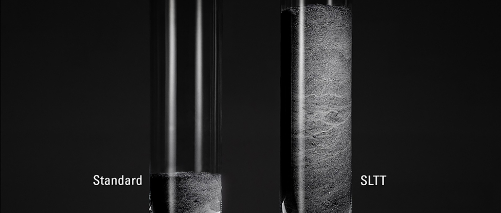 1_Abtrag SLTT Laut Hersteller erreichen die SLTT-Fächerschleifscheiben eine wesentlich höheren Abtragsleistung als herkömmliche Schleifscheiben. © Lukas-Erzett