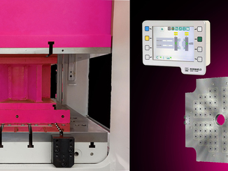 Das neue Magnetspannsystem R-MAG-M für die Blechumformung mit integrierter Spannkraftanzeige, modernem Touch-Panel und auswechselbaren Magnetpolen © Roemheld