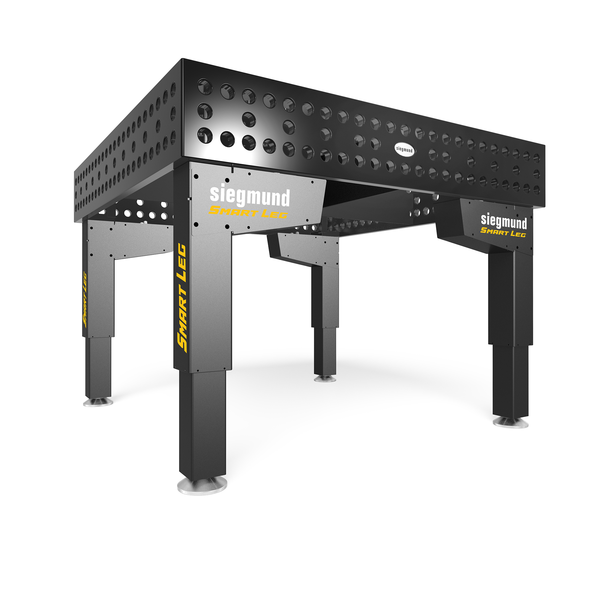 The Smart Leg can not only be integrated into new workstations, but can also be retrofitted to existing welding tables. © Bernd Siegmund GmbH