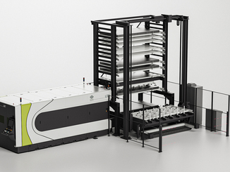 Der Flachbettlaser LS7 der BLM Group für das Laserschneiden von Metall kann jetzt mit einer 20-kW-Laserquelle ausgestattet werden. Er zeichnet sich durch konstant hohe Qualität und Genauigkeit der Laserschnitte, einfachste Bedienbarkeit und ultraschnelle Palettenwechsel aus. © BLM Group
