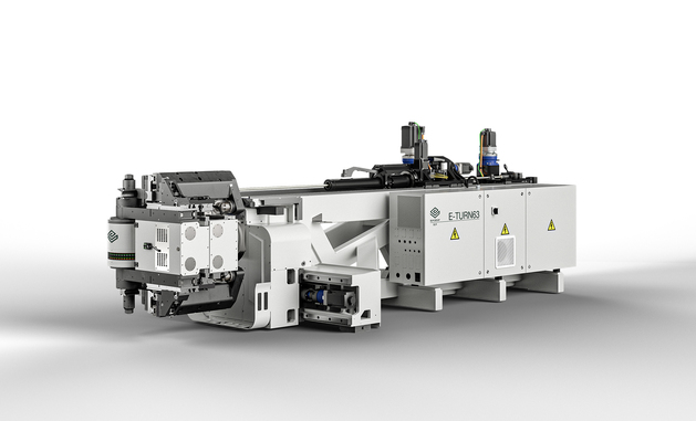Mit der E-Turn63 zeigt die BLM Group auf der Blechexpo 2025 eine neue Maschine für das Rechts- und Linksbiegen im Prozess von Rohren mit Durchmessern bis 63,5 mm. © BLM Group