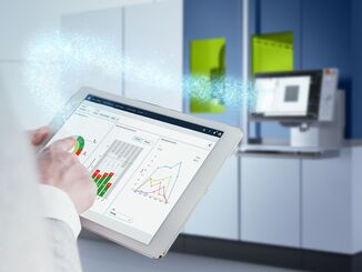 Der Trumpf Service „Smart View“ zeigt Anwendern die Live-Daten der Trulaser Weld 5000 aus der Fertigung übersichtlich auf einem Dashboard an. Damit lassen sich Fehler frühzeitig erkennen. © Trumpf