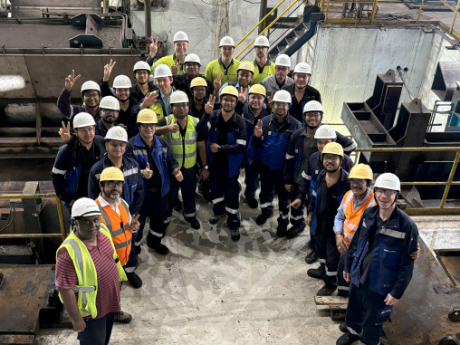 The SMS Group project team at Tata Steel Jamshedpur. © SMS