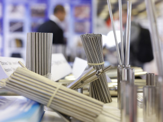 Das Thema Edelstahlrohre ist auf der Messe nicht nur in den Hallen, sondern künftig auch beim „Stainless Steel & Nickel Alloy Tube & Pipe Market Insights Day“ präsent. Copyright Messe Düsseldorf / ctillmann