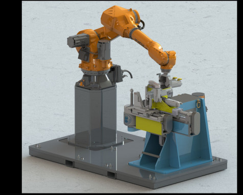 Die Robibend 40 vereint Biegekopf und Robotersystem zu einer integrierten Einheit. © Schwarze-Robitec