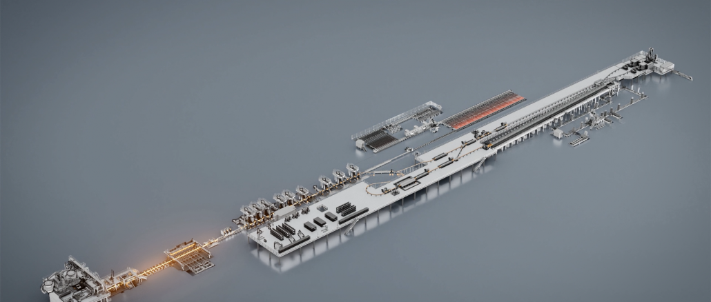 Das CMT-700-Walzwerk wird in den bestehenden Stahlproduktionskomplex von UMB Steel integriert. © SMS Group