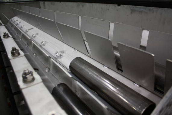 Die Waschtrommel der Reinigungseinheit bei Bewo fasst Rohre unterschiedlicher Abmessungen und Stärken. © Bewo CS