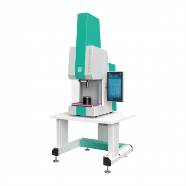 The Tox Flexpress Compact assembly press offers a height-adjustable base frame for ergonomic working. © Tox Pressotechnik
