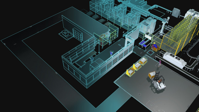 Manufacturing simulation supports the development and optimization of production systems, even during operation. © Kuka