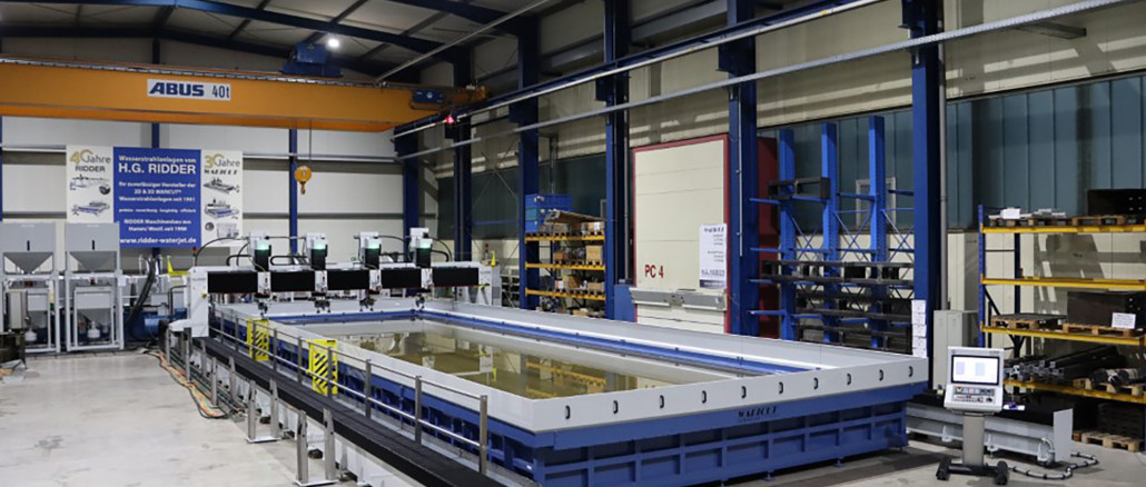 This is the new waterjet cutting system being built in Ilsenburg. Dominik Ridder / H.G. Ridder GmbH