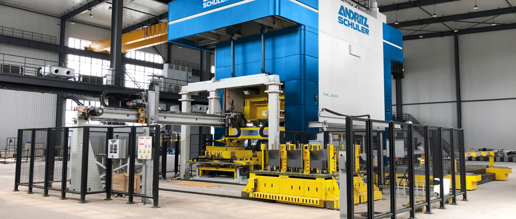 The transfer press for AK-Nova is equipped with the camera-based Visual Die Protection system. © Andritz