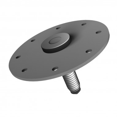 Mounting plate with press-fit mounting bolt: Joining during forming saves time and money. © Arnold Umformtechnik