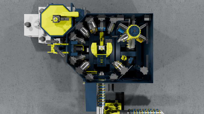 A look inside: Tool handling is performed by a robot. © Heinrich GEORG GmbH