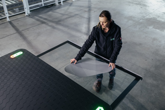 Digitaler geometrischer Scan neuer Stahlschrott-Tafeln für die Beneva-Datenbank (manuelle Ergänung von Güte, Volumen, ...) © Beneva