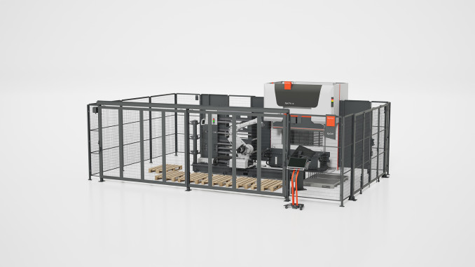 Mehr Autonomie durch integrierten Materialfluss. © Bystronic